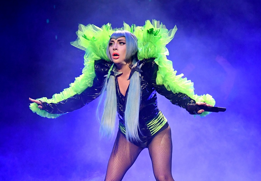 lady gaga performing on stage