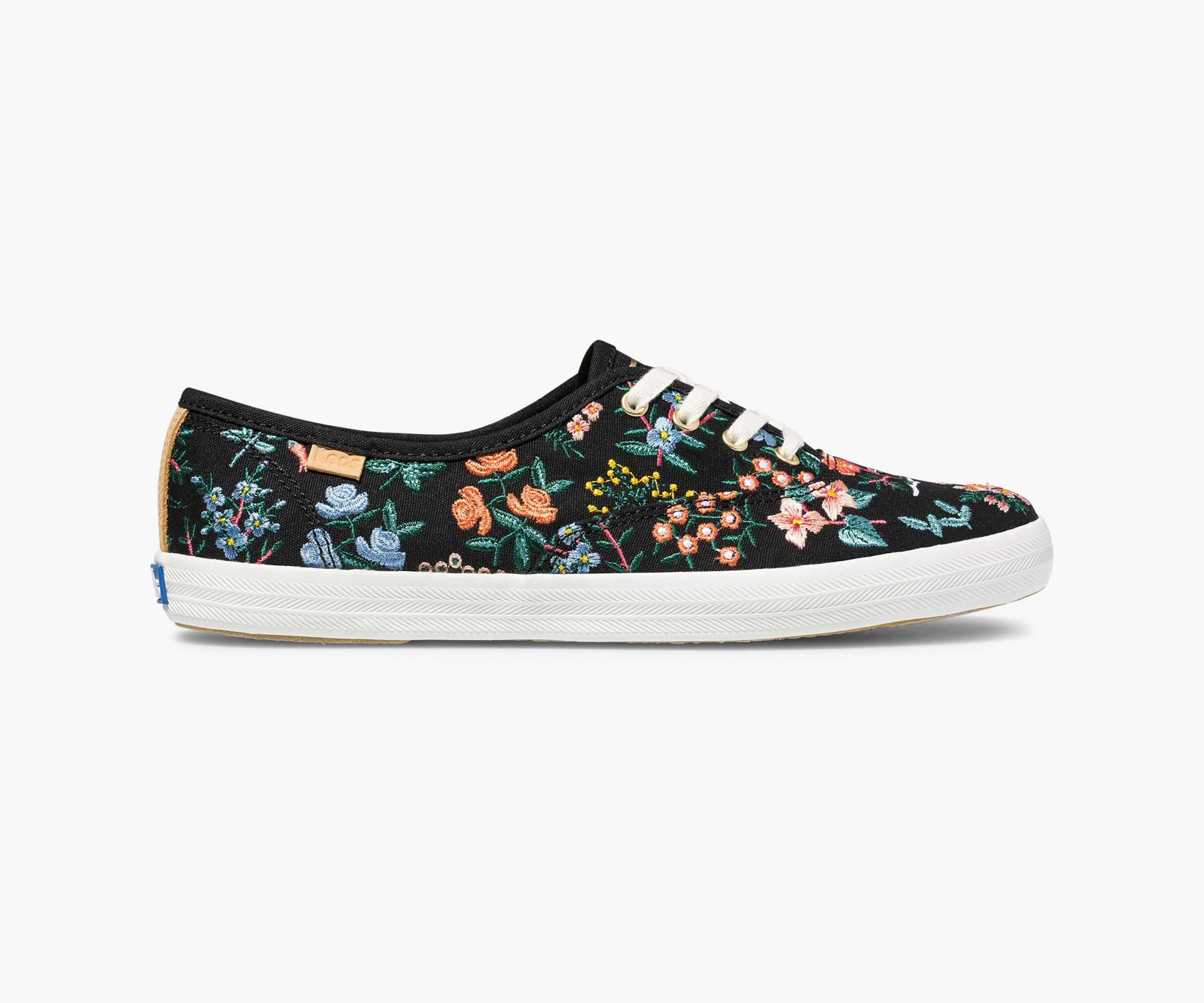 Rifle Paper Co. x Keds Fall 2020 collection wildflower embroidered champion sneaker