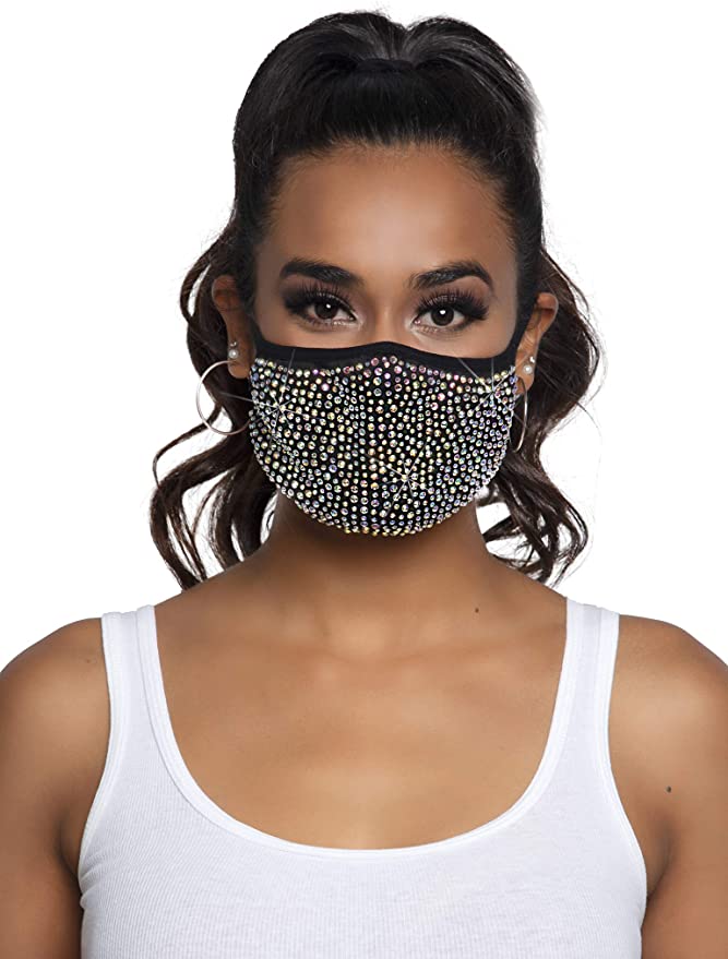 Leg Avenue Rhinestone Fashionable face mask amazon