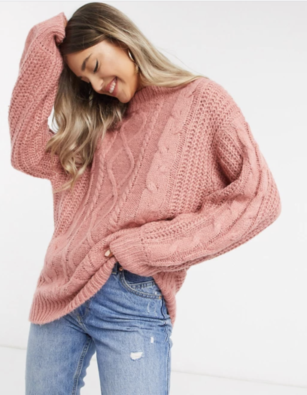 asos cyber monday pink sweater