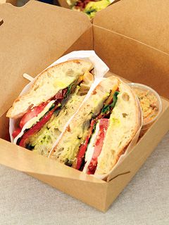 Roasted Vegetable Sandwich on Ciabatta