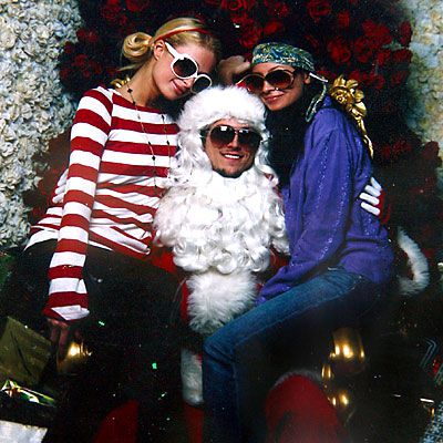 Paris Hilton and Nicole Richie - The Stars Visit Santa
