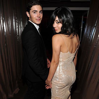 Zac Efron and Vanessa Hudgens, InStyle/Warner Brothers Golden Globes After-party, 2009 Golden Globes