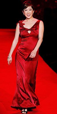 Kristi Yamaguchi, Vera Wang, New York Fashion Week Fall 2009, Heart Truth's Red Dress Collection Fashion Show