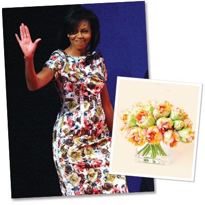 Michelle Obama's Flower Power - What's Right Now