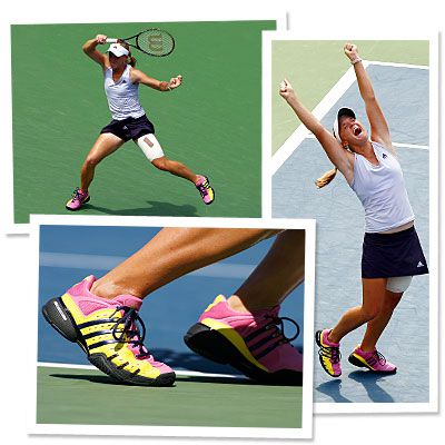 Melanie Oudin - Adidas sneakers - US Open