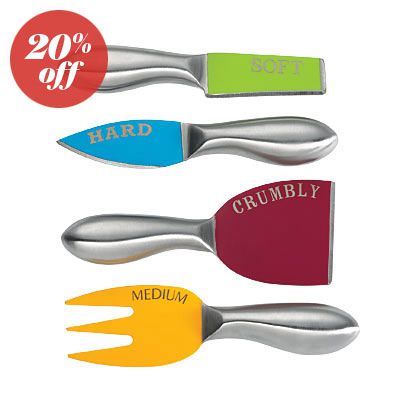 DCI Stainless Steel Not-So-Cheesy Knife Set