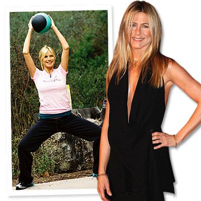 Heidi Klum and Jennifer Aniston - Follow Celebrity Trainers to a Better Body in 2010 - Fitness