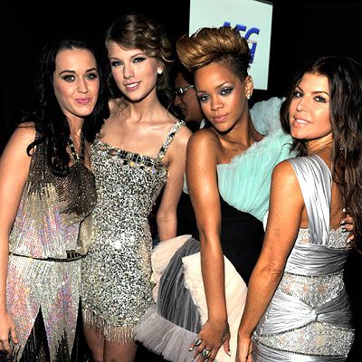 Katy Perry, Taylor Swift, Rihanna and Fergie
