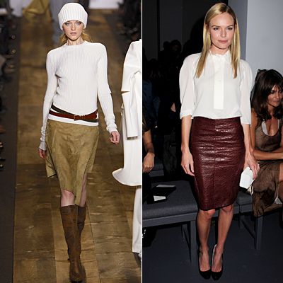 If You Like Wool Skirts, Try Leather Skirts
