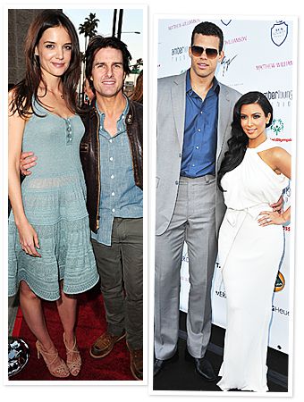 Katie Holmes, Tom Cruise, Kim Kardashian, Kris Humphries