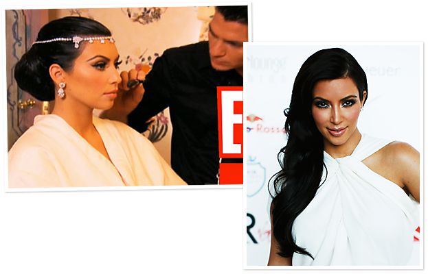 Kim Kardashian Wedding Hair