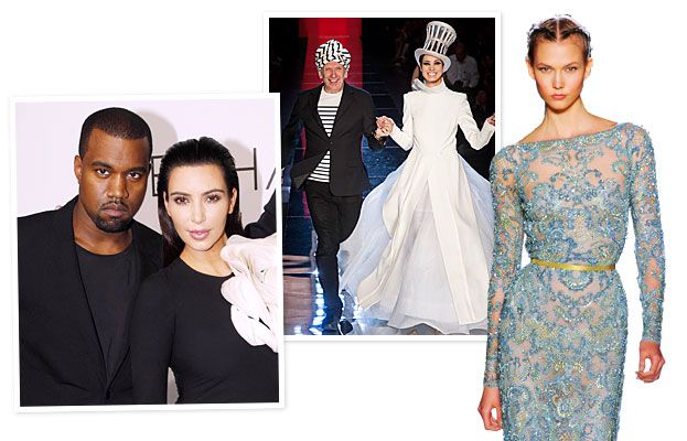 Couture Fashion Week Kim and Kanye