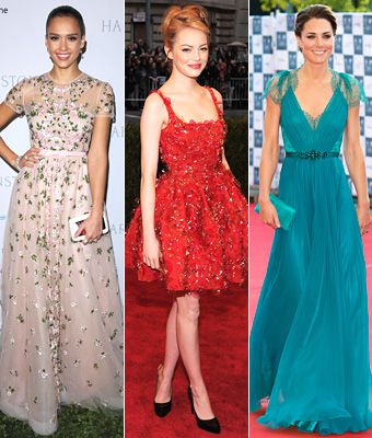 Jessica Alba, Emma Stone, Kate Middleton