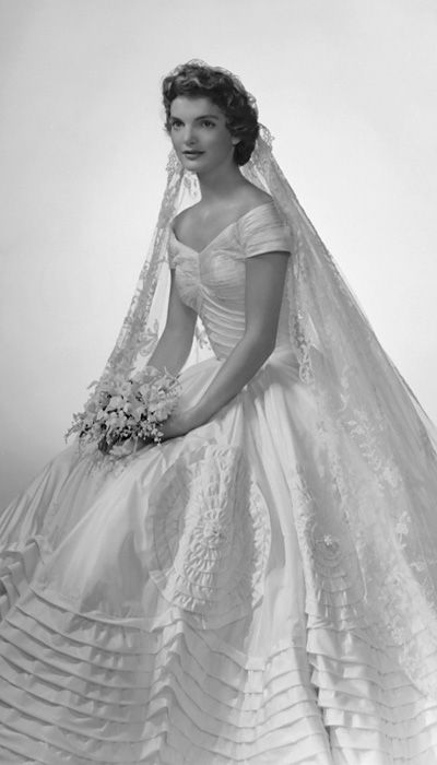 Celebrity Wedding Dresses - Jacqueline Bouvier