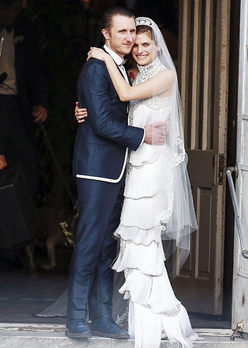 Celebrity Wedding Photos - Lake Bell and Scott Campbell
