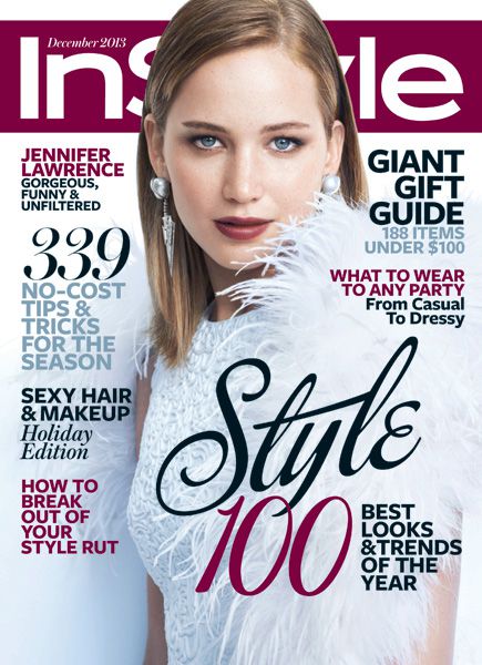 InStyle Covers - December 2013, Jennifer Lawrence