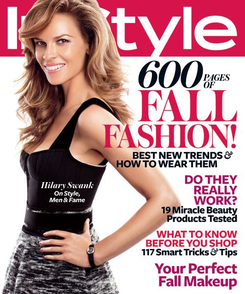 InStyle Covers - September 2010, Hilary Swank
