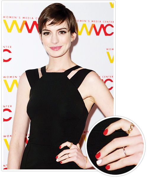 2012 Celebrity Manicures - Anne Hathaway