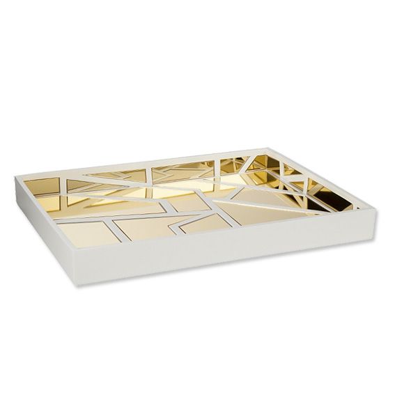 Nate Berkus Gold Mirrored Decorative Tray