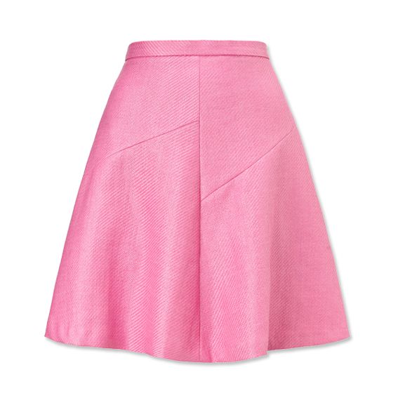 Whistles pink flare skirt