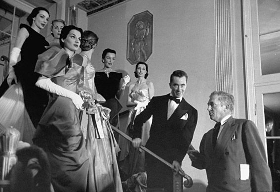 Charles James and Models, 1950