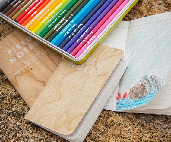 Mini Notebooks & Colored Pencils