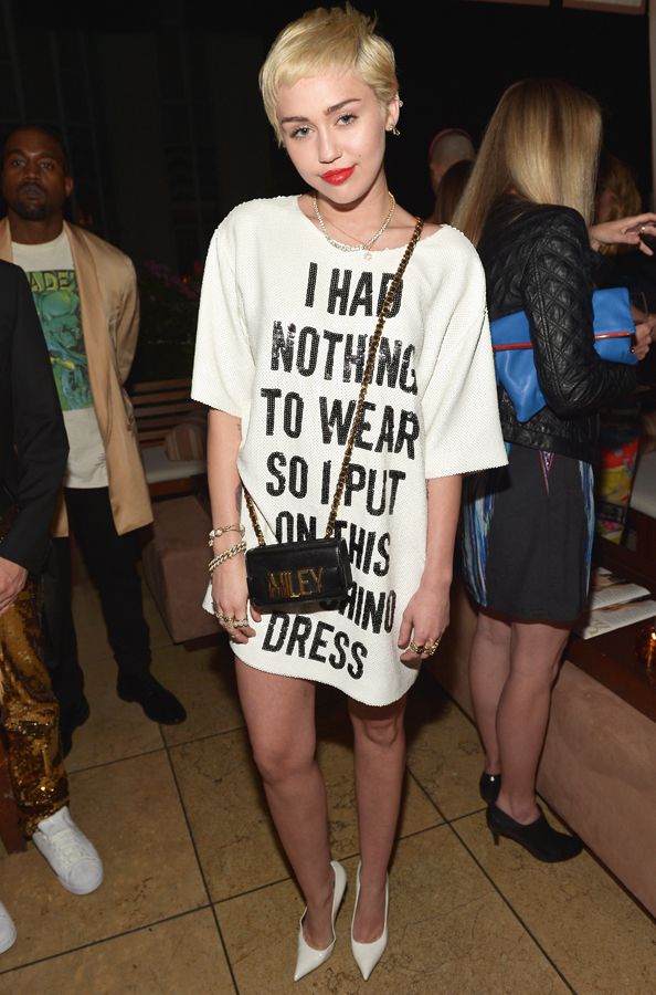 Miley Cyrus's Moschino Look
