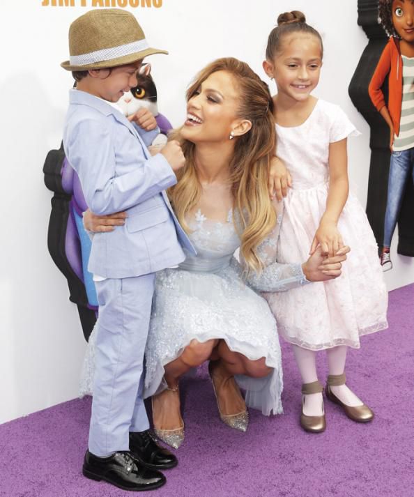 Jennifer Lopez and Her Twins