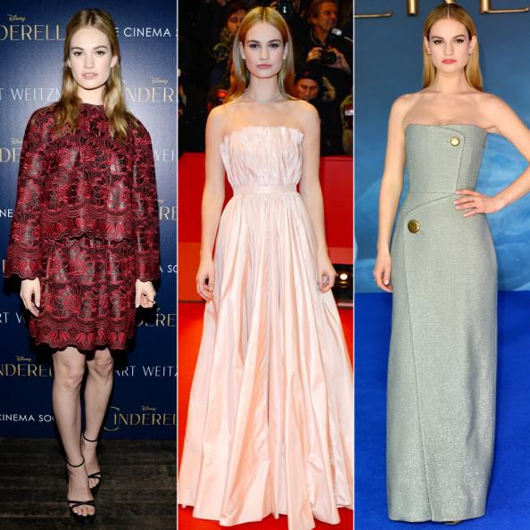 12 Times Birthday Girl Lily James Channeled Cinderella on the Red Carpet