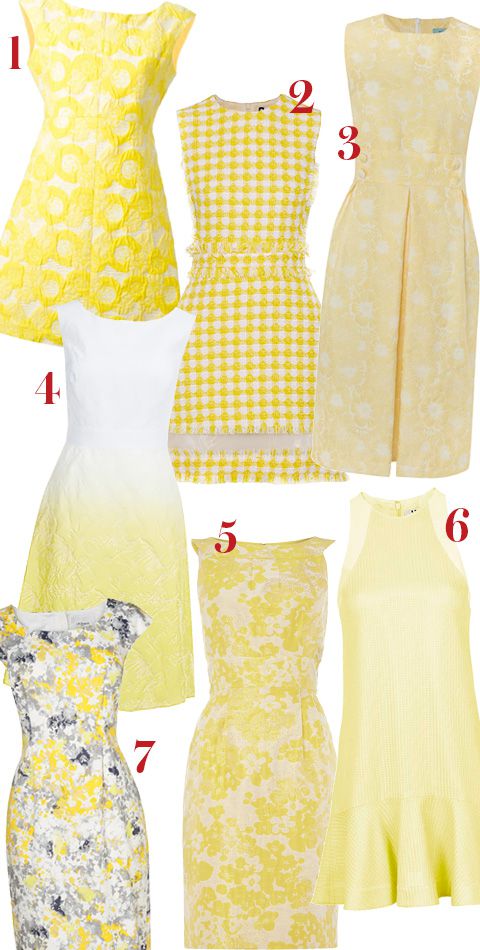Kate Middleton inspired yellow-dresses embed