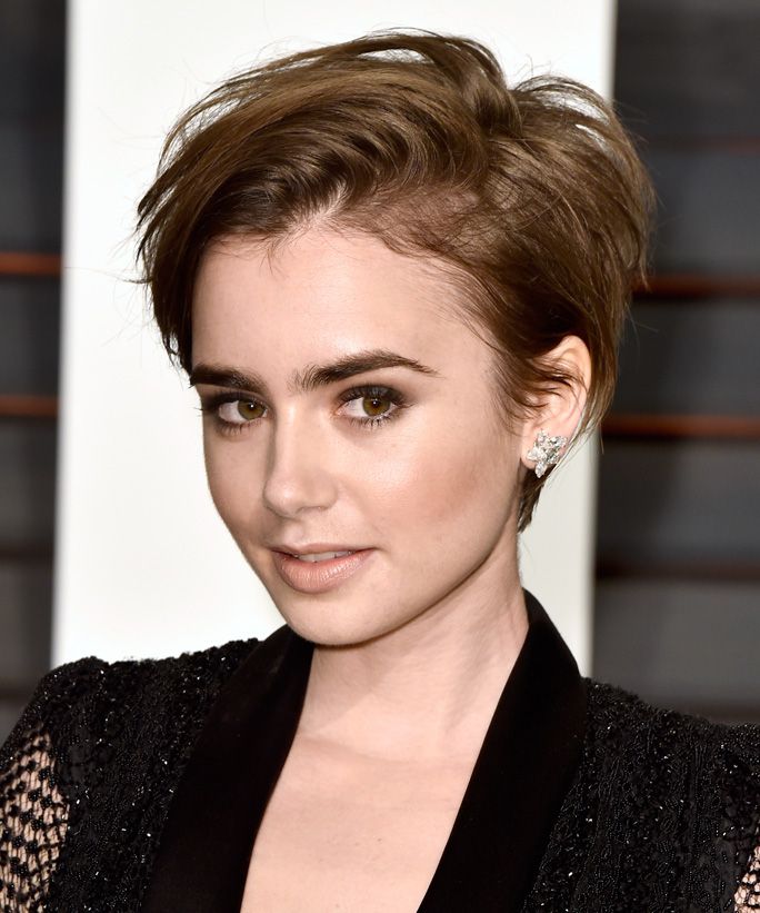 Lily Collins&rsquo;s Shaggy Pixie
