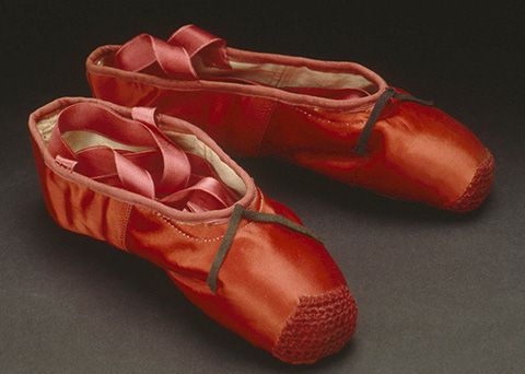 Freed of London ballet shoes for Victoria Page (Moira Shearer) in The Red Shoes