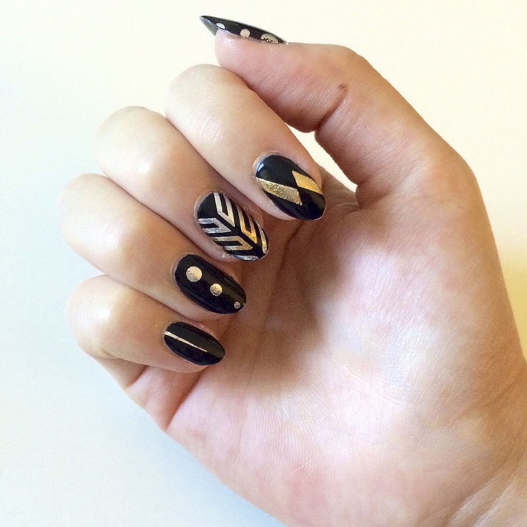 Popsugar - flash tattoo nail art