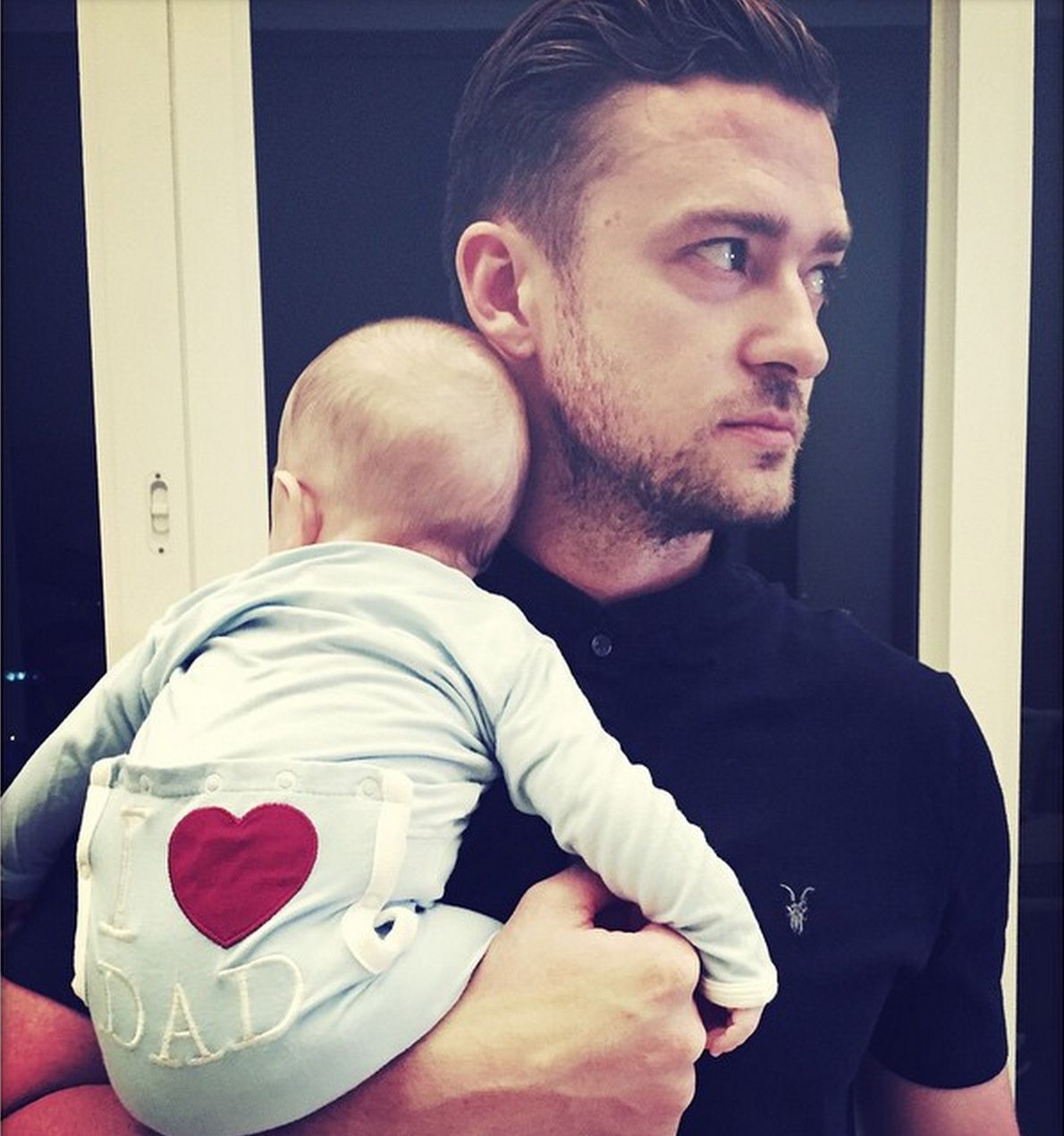 Justin Timberlake and son Silas on Father's Day 2015