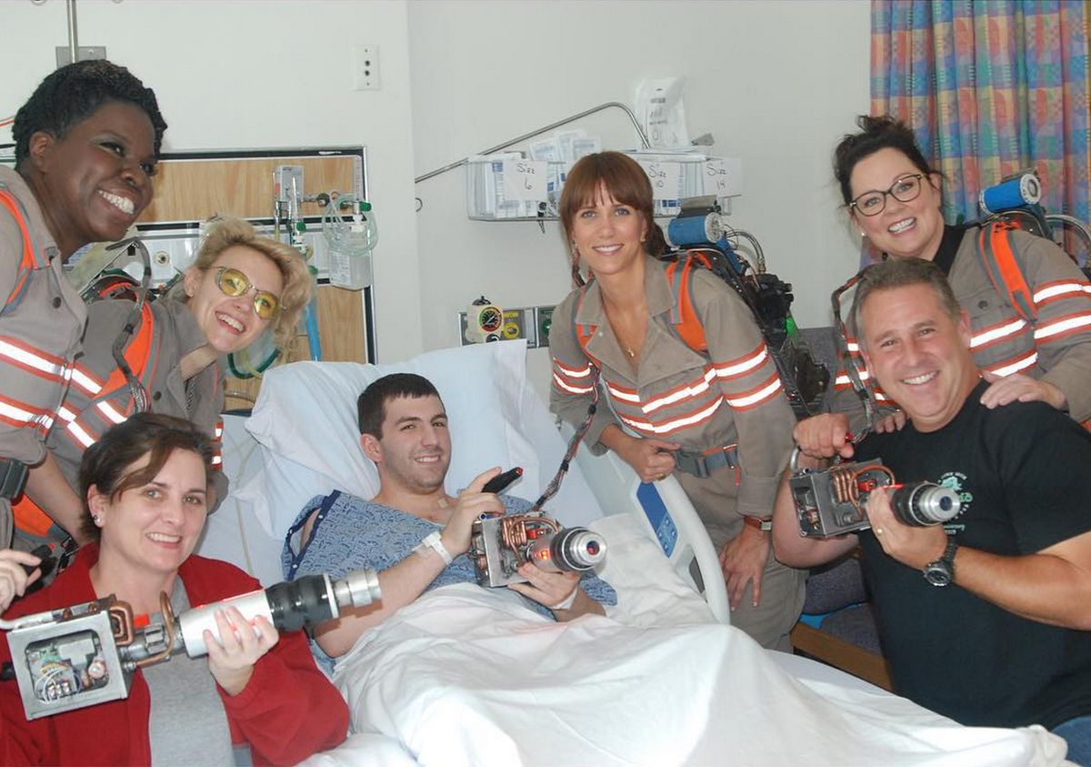 New Ghostbusters visit Tufts Hospital