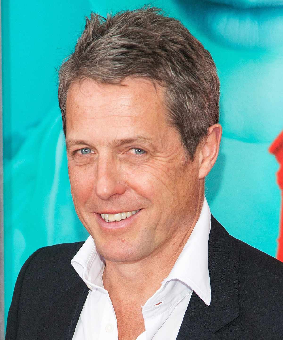 Actor Hugh Grant attends "The Man From U.N.C.L.E." New York premiere at Ziegfeld Theater on August 10, 2015 in New York City.
