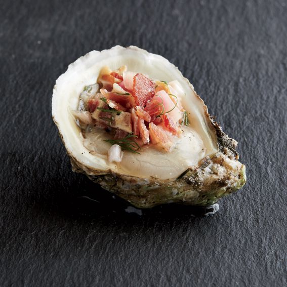 Oysters with Bacon Mignonette
