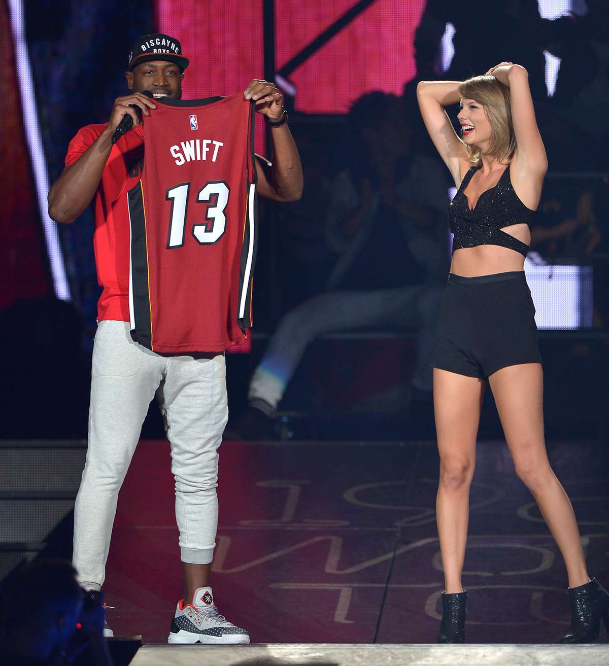 Dwyane Wade at Taylor Swift concert October 27, 2015