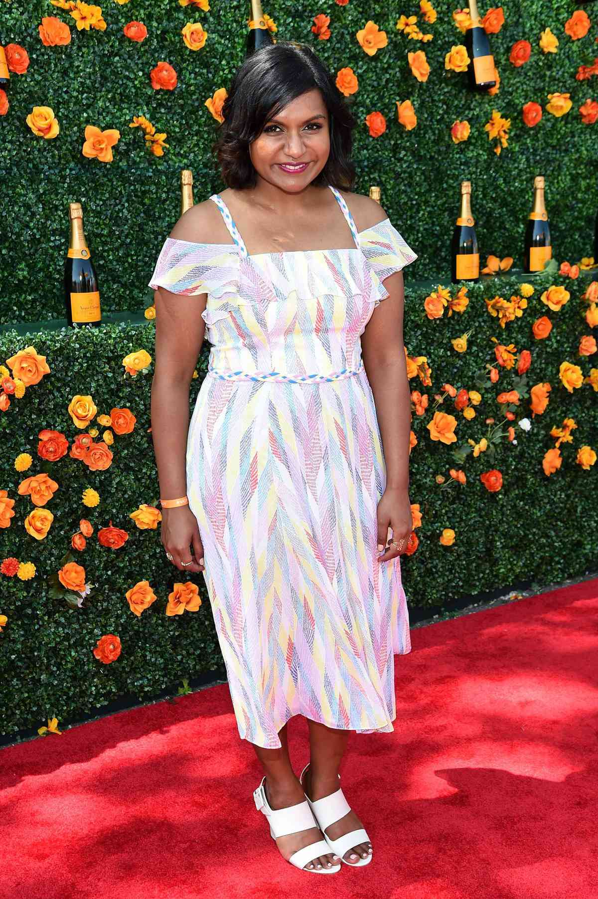 Mindy Kaling at the Veuve Clicquot Polo Classic