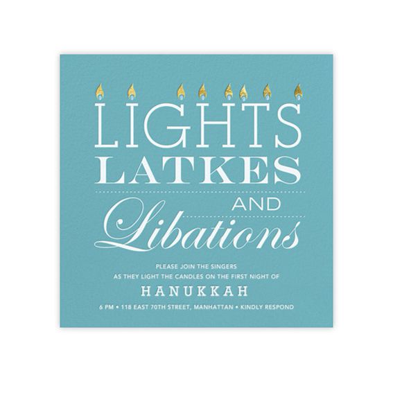 LIGHTS, LATKES, AND LIBATIONS