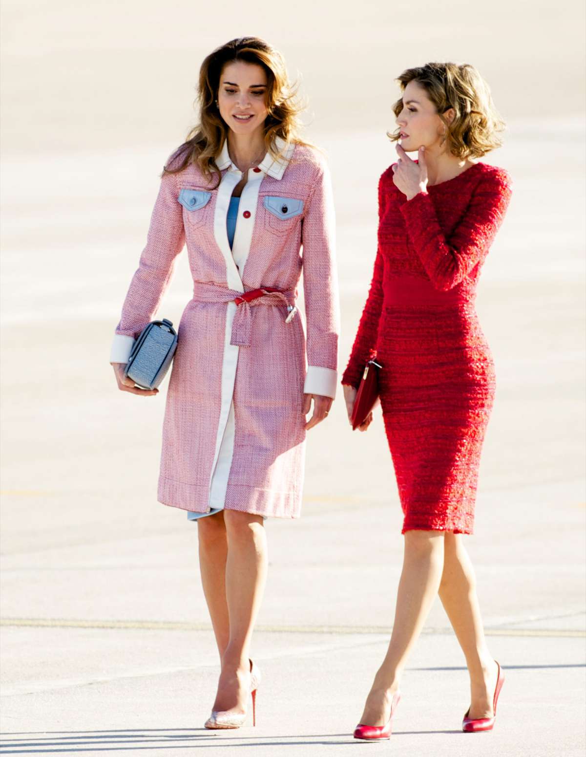 Queen Letizia of Spain receives Queen Rania of Jordan - November 19, 2015 LEAD