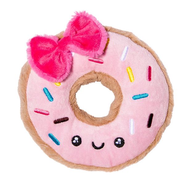 Kawaii Donut Squeaky Dog Toy