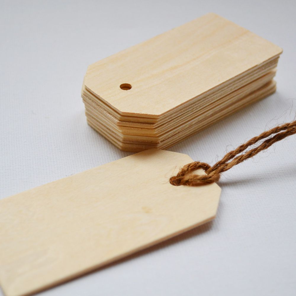 Hercy Bercy Blank Wooden Gift Tags
