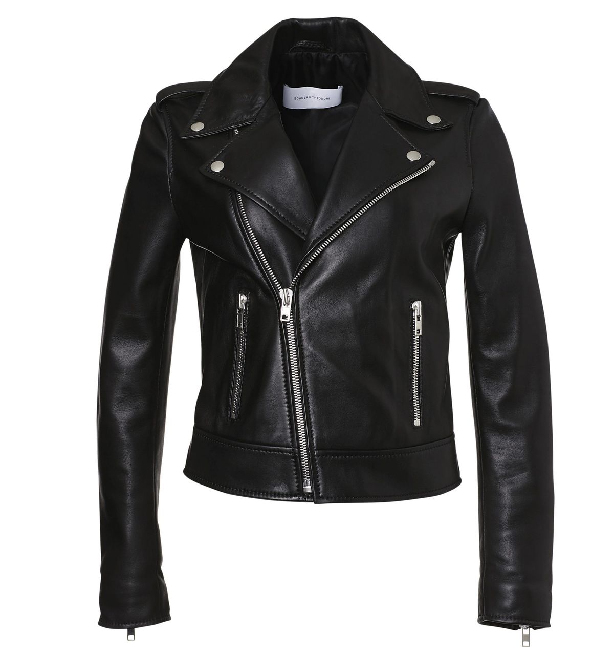 the perfect leather jacket for layering by Scanlan Theodore