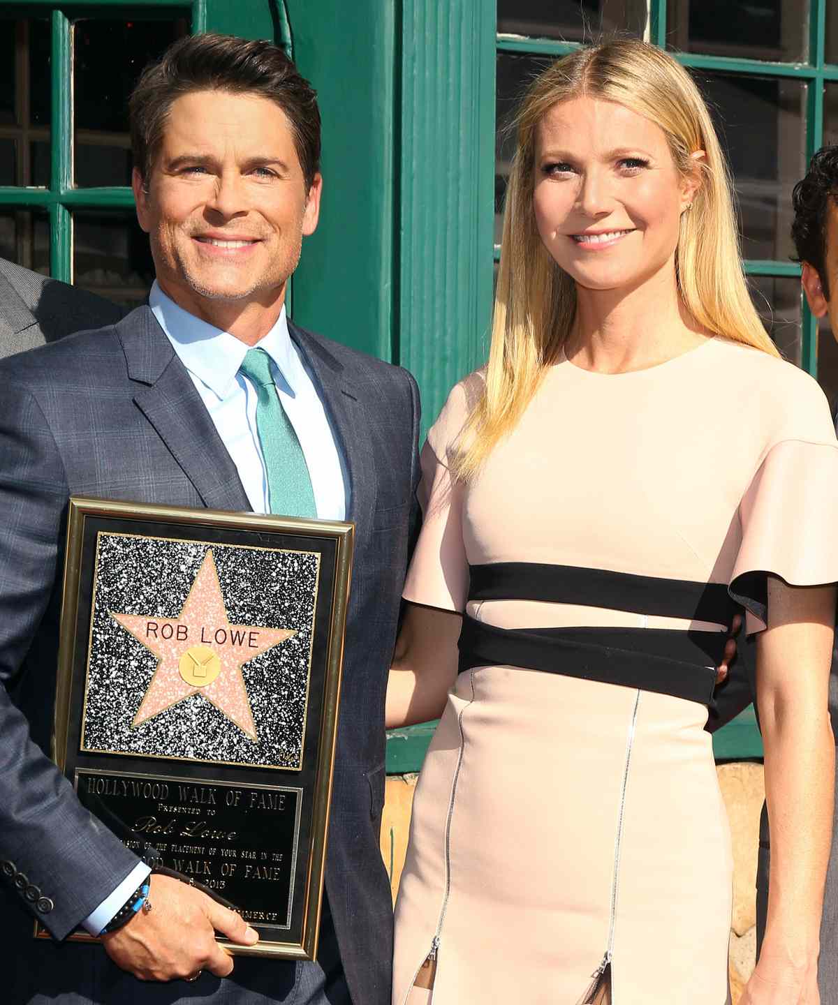 Rob Lowe, Gwyneth Paltrow and Fred Savage attend the ceremony honoring Rob Lowe with a Star on The Hollywood Walk of Fame held on December 8, 2015 in Hollywood, California.