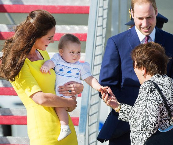 Prince George of Cambridge and Prince William, Duke of Cambridge and Catherine, Duchess of Cambridge