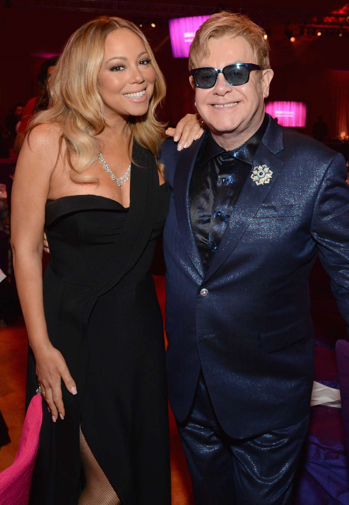 Mariah Carey and Sir Elton John