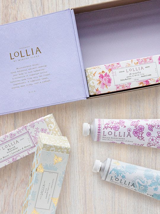 Lollia travel-size hand creme gift set