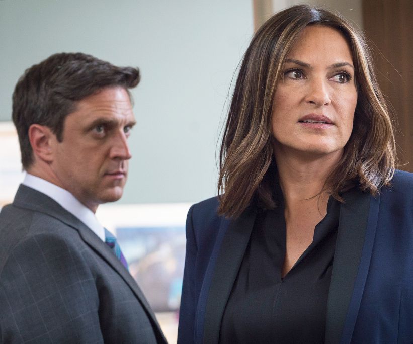 When she went for a dramatic center part with some body to it—and Assistant District Attorney Rafael Barba couldn't look away.